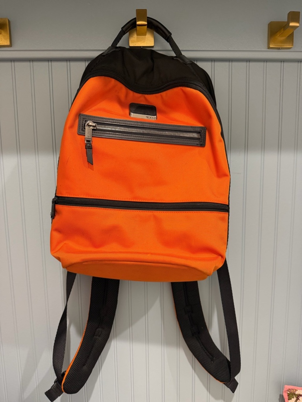 Tumi Orange and Black Men’s Backpack - Durable Everyday Pack